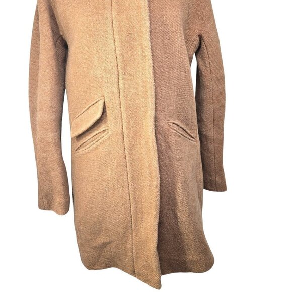 J. Crew Stadium Cloth Nello Gori Women's Cocoon Coat Tan - Picture 7 of 10